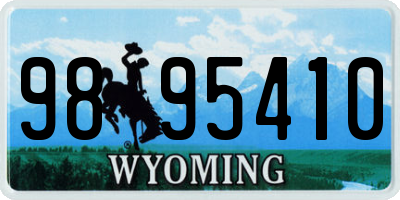WY license plate 9895410