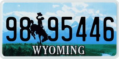 WY license plate 9895446
