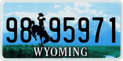 WY license plate 9895971