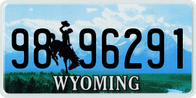 WY license plate 9896291