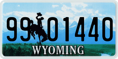 WY license plate 9901440