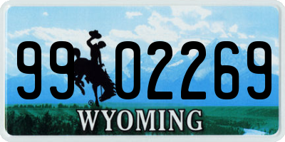 WY license plate 9902269