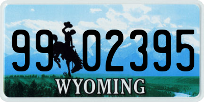 WY license plate 9902395