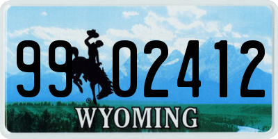 WY license plate 9902412