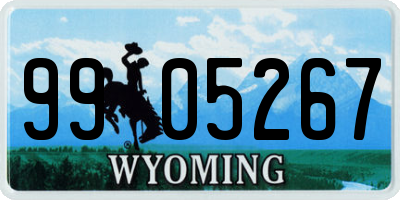WY license plate 9905267
