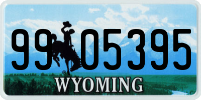 WY license plate 9905395