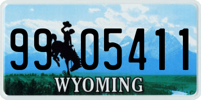 WY license plate 9905411