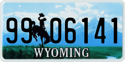 WY license plate 9906141