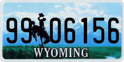 WY license plate 9906156