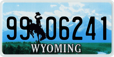 WY license plate 9906241