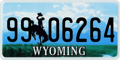 WY license plate 9906264