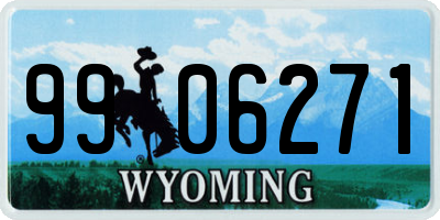 WY license plate 9906271