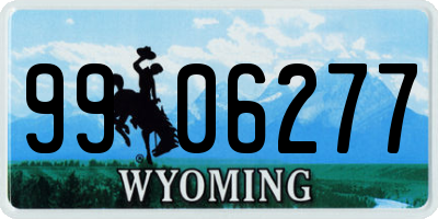 WY license plate 9906277