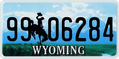 WY license plate 9906284