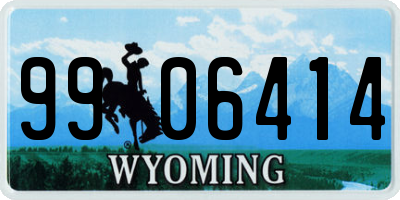 WY license plate 9906414