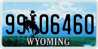 WY license plate 9906460