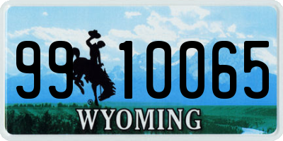 WY license plate 9910065