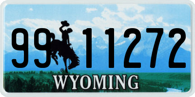 WY license plate 9911272