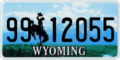 WY license plate 9912055