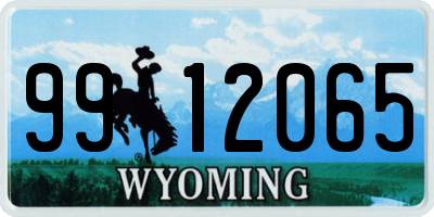 WY license plate 9912065