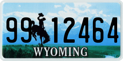 WY license plate 9912464