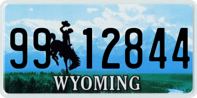 WY license plate 9912844