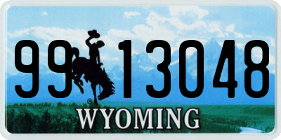 WY license plate 9913048