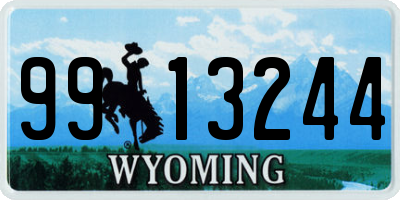 WY license plate 9913244