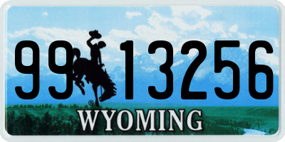 WY license plate 9913256