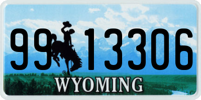 WY license plate 9913306
