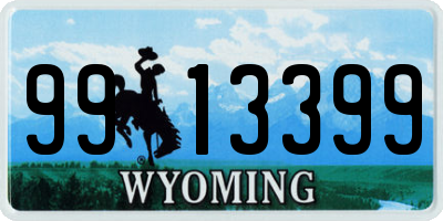 WY license plate 9913399