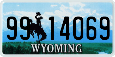 WY license plate 9914069