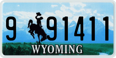 WY license plate 991411
