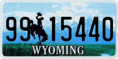 WY license plate 9915440