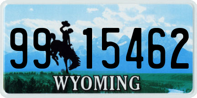 WY license plate 9915462