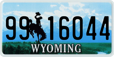 WY license plate 9916044