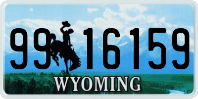 WY license plate 9916159