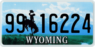 WY license plate 9916224