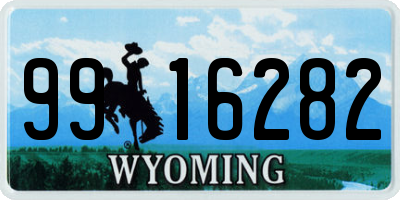 WY license plate 9916282