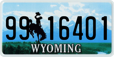 WY license plate 9916401