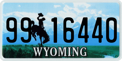 WY license plate 9916440