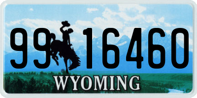 WY license plate 9916460