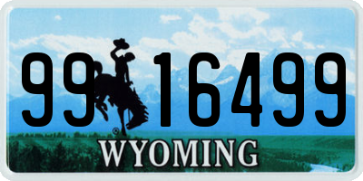 WY license plate 9916499