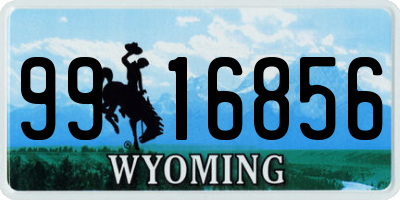 WY license plate 9916856