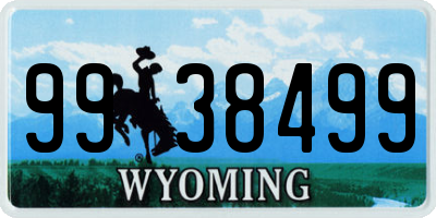 WY license plate 9938499