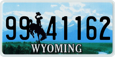 WY license plate 9941162
