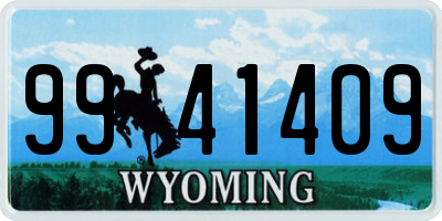 WY license plate 9941409