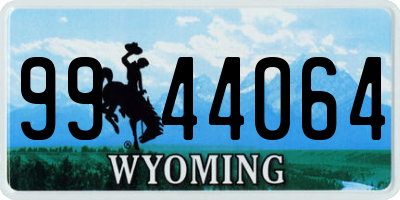 WY license plate 9944064