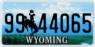 WY license plate 9944065