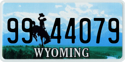 WY license plate 9944079